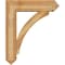 Ekena Millwork Thorton Arts and Crafts Rough Sawn Bracket w/ Offset Brace, Western Red Cedar, 8"W x 30"D x 36"H BKT0806X30X36THR03RWR - alternate 2